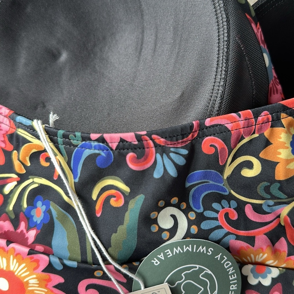 NWT Boden Levanzo halter one piece swimsuit floral gardenia pop vacation 8 - Picture 6 of 6